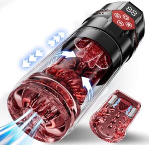 Automatic Male Masturbator with Upgrade Functions – Male Sex Toy for Men with Vacuum Pump, Rotating, Vibrating, and Suction Features